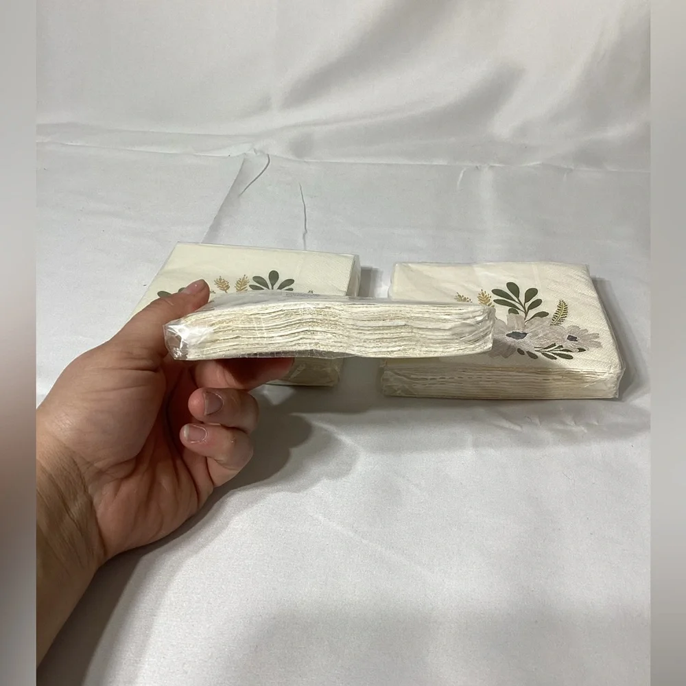 Celebrate It Set of 3 4.9 in by 4.9 in Floral Napkins - 72 total